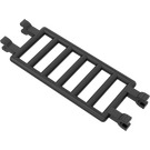 LEGO Black Bar 7 x 3 with Four Clips (30095)