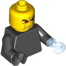 LEGO Black Baron Von Barron Torso with Tan Arms, Black Right Hand and Dark Gray Hook (973 / 74331)