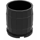 LEGO Black Barrel 4 x 4 x 3.5 (30139)
