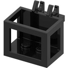 LEGO Sort Basket 2 x 3 x 2 med åbent hængsel (2424)