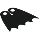 LEGO Zwart Batman Cape met 5 punten en normale stof (21845 / 56630)