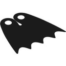 LEGO Schwarz Batman Umhang mit 5 Punkten und normaler Stoff (21845 / 56630)
