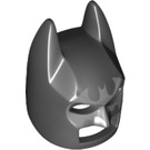 LEGO Svart Batman Cowl Mask med Silver fladdermus med kantiga öron (10113 / 29209)