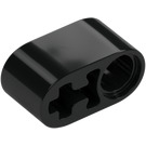 LEGO Black Beam 2 with Axle Hole and Pin Hole (40147 / 74695)