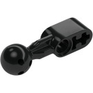 LEGO Black Beam 2 with Straight Ball Joint (1 Hole in Ball) (64276)