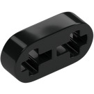 LEGO Black Beam 2 x 0.5 with Axle Holes (41677 / 44862)