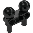 LEGO Black Beam 3 with Pins and Balls (90630)