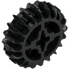 LEGO Black Bevel Gear with 20 Teeth (Reinforced) (18575)