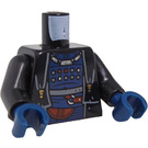 LEGO Zwart Bib Fortuna Minifig Torso (973 / 76382)