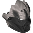 LEGO Black Bionicle Mask with Flat Silver Back (24154)