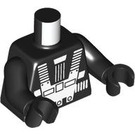 LEGO Schwarz Blacktron I (Rerelease) Minifig Torso (973 / 76382)