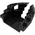 LEGO Black Boat Bow 12 x 12 x 5 & 1/3 Hull Inside (6051)