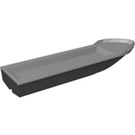 LEGO Black Boat Hull with Medium Stone Gray Top (54100 / 54779)