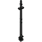 LEGO Black Boat Mast 2 x 2 x 20 Corner Aligned 'x' Shaped Axle Hole (48002)