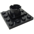 LEGO Negro Barco Mast Base 4 x 4 x 1 & 2/3 (6067)