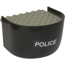 LEGO Noir Boat Section Stern 6 x 6 x 3 & 1/3 avec grise Deck avec 'Police' Autocollant