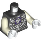 LEGO Schwarz Bone Spirit Minifig Torso (Glow im the Dark Arme) (973 / 76382)