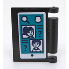 LEGO Black Book Cover with Phone Contact Sticker (24093)