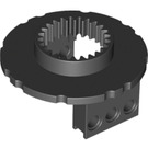 LEGO Black Bottom for Turntable with Technic Bricks Attached (2856)