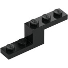 LEGO Musta Uloke 1 x 5 x 1.3 (5712)