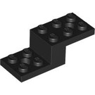 LEGO Black Bracket 2 x 5 x 1.3 with Holes (11215 / 79180)