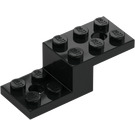 LEGO Black Bracket 2 x 5 x 1.3 with Holes (11215 / 79180)