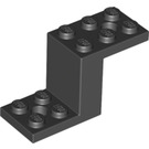 LEGO Schwarz Halterung 2 x 5 x 2.3 und Innenbolzenhalter (28964 / 76766)