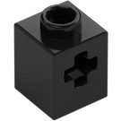 LEGO Schwarz Stein 1 x 1 mit Achsloch (73230)