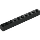 LEGO Noir Brique 1 x 10 (6111)