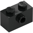 LEGO Black Brick 1 x 2 with 1 Stud on Side (86876)