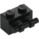 LEGO Zwart Steen 1 x 2 met Handvat (30236)