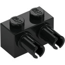 LEGO Svart Kloss 1 x 2 med Pins (30526 / 53540)