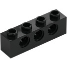 LEGO Nero Mattoncino 1 x 4 con Fori (3701)