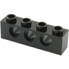 LEGO Black Brick 1 x 4 with Holes (3701)