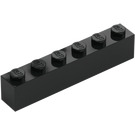 LEGO Negro Ladrillo 1 x 6 (3009 / 30611)