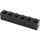 LEGO Noir Brique 1 x 6 (3009 / 30611)