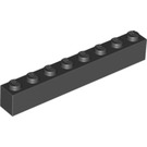 LEGO Black Brick 1 x 8 (3008)