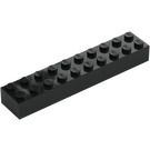 LEGO Nero Mattoncino 2 x 10 (3006 / 92538)