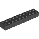 LEGO Black Brick 2 x 10 (3006 / 92538)