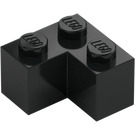 LEGO Nero Mattoncino 2 x 2 Angolo (2357)