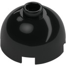 LEGO Black Brick 2 x 2 Round with Dome Top (with Axle Holder) (3262 / 30367)