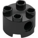 LEGO Black Brick 2 x 2 Round with Holes (17485 / 79566)