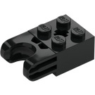 LEGO Black Brick 2 x 2 with Ball Joint Socket (67696)