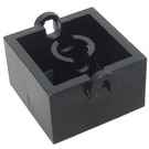 LEGO Noir Brique 2 x 2 avec roues Titulaire (Boucles fermées) (3137)