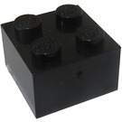 LEGO Noir Brique 2 x 2 sans supports transversaux (3003)
