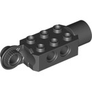 LEGO Noir Brique 2 x 3 avec des trous, Rotating avec Socket (47432)