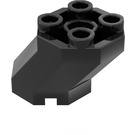 LEGO Black Brick 2 x 3 x 1.6 Octagonal Offset (6032)