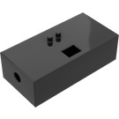 LEGO Svart Kloss 2 x 4 med Hjul Holder for Bil Steering-Tannhjul Aksel