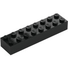 LEGO Zwart Steen 2 x 8 (3007 / 93888)