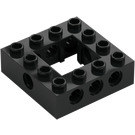 LEGO Zwart Steen 4 x 4 met Open Midden 2 x 2 (32324)